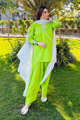 Urban Cut 2 Piece Lawn Embellished Co- Ord Set with Farshi Shalwar