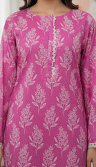 Ahlam By Safa Textile Magenta-Printed Co-Ord-Set