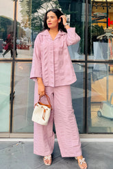 Seersucker Cotton Co-Ord Set