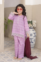Pariyon Ki Duniya By Shanzey Stitched 3 Piece Co Ords Lawn Suit-SHK-5302