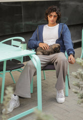 Asim Jofa Western Essentials Ajwet-04 Unisex Double Zipper Hoodie 1 Pc