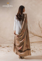Asim Jofa Shawl Ajhs-17 Embroidered Jacquard Shawl 1 Pc