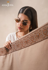 Asim Jofa Shawl Ajhs-20 Jacquard Border Shawl 1 Pc
