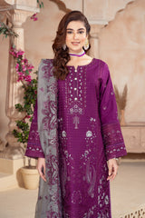 Raya By Imrozia Serene Stitched 3 Piece Winter Suit-IP-114 Mahika