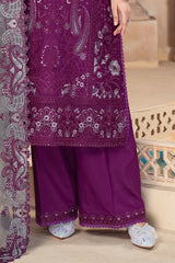 Raya By Imrozia Serene Stitched 3 Piece Winter Suit-IP-114 Mahika