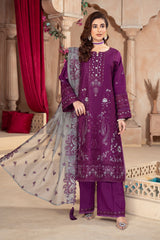 Raya By Imrozia Serene Stitched 3 Piece Winter Suit-IP-114 Mahika
