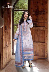 Asim Jofa Basic Print Union Ajbb-05 Printed Lawn 3 Pcs