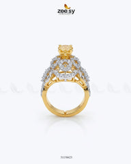 Zeesy-Imperial Orchid Statement Ring