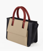RTW Creation - Ivory front pocket handbag