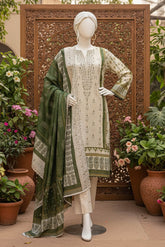 Almeerah Unstitched 3 Piece Winter Khaddar Luxe Collection'2025-Ivory Frost Glow