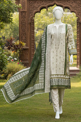 Almeerah Unstitched 3 Piece Winter Khaddar Luxe Collection'2025-Ivory Frost Glow
