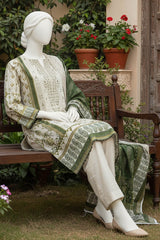 Almeerah Unstitched 3 Piece Winter Khaddar Luxe Collection'2025-Ivory Frost Glow