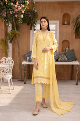 Zerlin by Johra Unstitched 3 Piece Chikankari Lawn Suit-JH-202