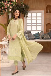Zerlin by Johra Unstitched 3 Piece Chikankari Lawn Suit-JH-203