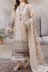 Sila by Johra Unstitched 3 Piece Emb & Printed Lawn Suit-JH-85