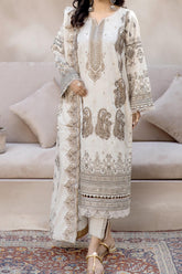 Sila by Johra Unstitched 3 Piece Emb & Printed Lawn Suit-JH-86