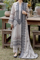 Sila by Johra Unstitched 3 Piece Emb & Printed Lawn Suit-JH-88