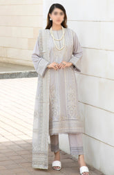 Elysia by Johra Unstitched 3 Piece Emb Lawn Suit-JH-892