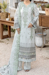 Sila by Johra Unstitched 3 Piece Emb & Printed Lawn Suit-JH-89