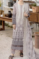 Sila by Johra Unstitched 3 Piece Emb & Printed Lawn Suit-JH-90