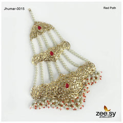 JHUMAR-0015 Red Poth - Zeesy Jewellery