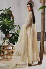 Dressline Semi Stitched 3 Pc Luxury Emb Net Collection