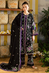 Kaia by Mahnur Unstitched 3 Piece Emb Winter Suit-K-02