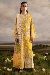 Kaia by Mahnur Unstitched 3 Piece Emb Winter Suit-K-03