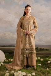 Kaia by Mahnur Unstitched 3 Piece Emb Winter Suit-K-04