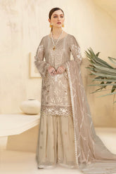 Kashish by Ramsha Unstitched 3 Piece Weightless Chiffon Vol-01 Suit-k-101