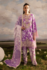 Kaia by Mahnur Unstitched 3 Piece Emb Winter Suit-K-10