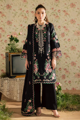 Kaia by Mahnur Unstitched 3 Piece Emb Winter Suit-K-14