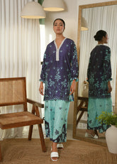Chapter One - Karashe Stitched Summer Suit-Midnight Bloom