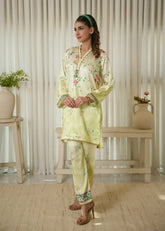 Chapter One - Karashe Stitched Summer Suit-Lime Zest