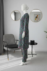 Lush Aura By Almeerah Stitched 2 Piece Premium Bana Dora Lawn Collection'2025-Kai Meadow Grace