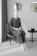 Lush Aura By Almeerah Stitched 2 Piece Premium Bana Dora Lawn Collection'2025-Kai Meadow Grace