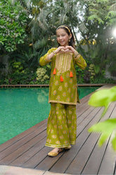 Fresh Bird Stitched 2 Piece Festive Kids Suit-Kundun