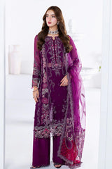 Arzoo by Ramsha Unstitched 3 Piece Chiffon Vol 02 Suit-U-206