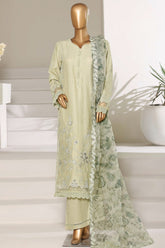 Sada Bahar Stitched 3 Piece Luxury Emb Festive Vol-01 Suit-LEL1-MK-44 PISTA