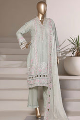 Sada Bahar Stitched 3 Piece Luxury Emb Festive Vol-03 Suit-LEL3-MK-2512- MINT