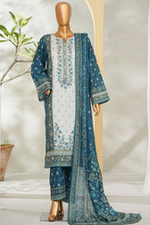 Bin Saeed Stitched 3 Piece Exclusive Printed Lawn Vol-01 Suit-LSM-2623 SKIN