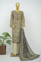 Bin Saeed Stitched 3 Piece Exclusive Printed Lawn Vol-16 Suit-LSM-3363-SKIN