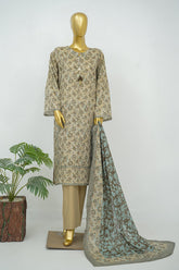 Bin Saeed Stitched 3 Piece Exclusive Printed Lawn Vol-16 Suit-LSM-3364-SKIN