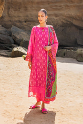 Zainab Chottani Unstitched 3 Piece Luxury Chikankari Suit-06-A-Laali
