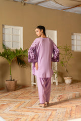 Madiha Gohar Stitched 2 Piece Lawn Suit-Lavender Bloom