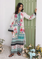 Whimsical Garden By Ahlam Stitched Summer Co-Ords Suit-Floral Charm