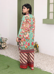 Whimsical Garden By Ahlam Stitched Summer Co-Ords Suit-Rainbow Mist