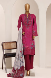 Sada Bahar Stitched 3 Piece Printed Lawn Vol-13 Suit-PR-1162-Magenta