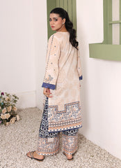 Whimsical Garden By Ahlam Stitched Summer Co-Ords Suit-Sky Whisper