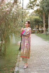 Midway Arts Stitched Summer Lvory 2pc Midway arts